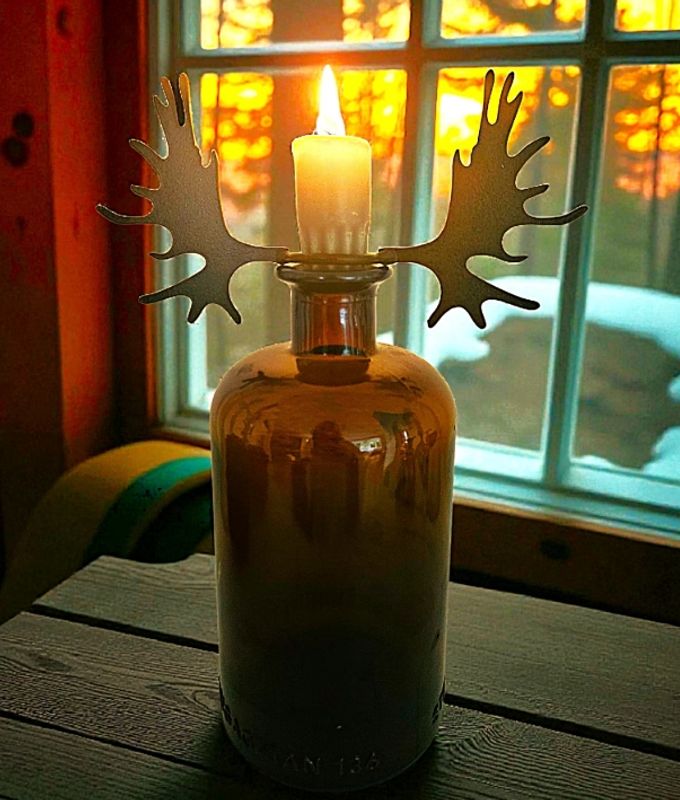 Älghorn Ljusmanschett