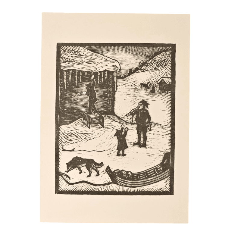 Saggenjallgis/Kjærlighet På Pinne/Lollipop John Savio Konstkort 