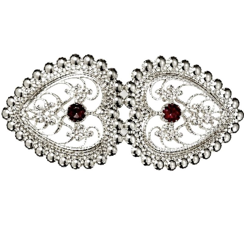 Hårklemme Silver 9cm