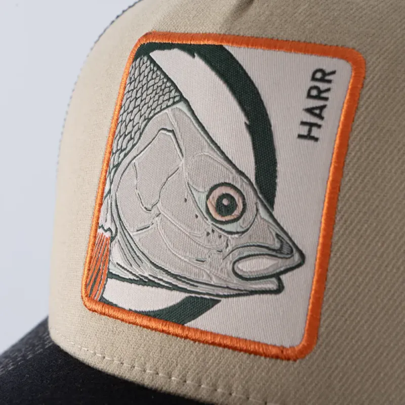 HARR TRUCKER KEPS - HOOKED SOFT GREEN - ONE SIZE / KHAKI