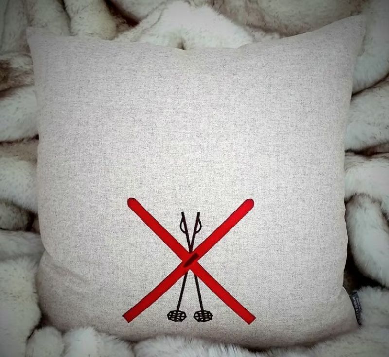 Kryssade Ski Kuddfodral 50x50 cm